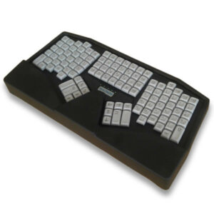 Picture of the Maltron L90 Dual Hand Flat Keyboard in black