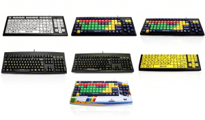 Picture of all the Monster 2 Keyboard variants