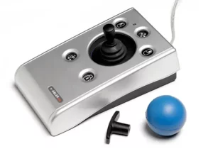 Picture of the N-Abler Pro joystick with the alternate handles