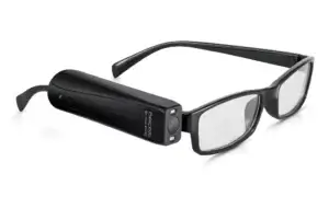 OrCam MyEye device attached to a pair of glasses