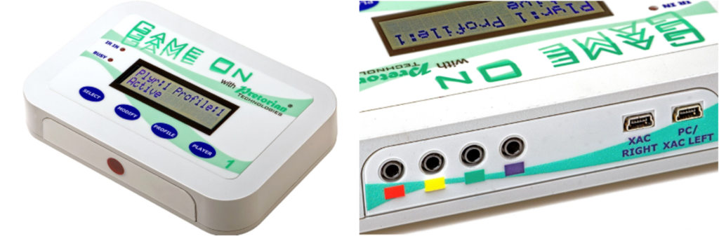 Game on device that allows the input from an eyegaze to control games.